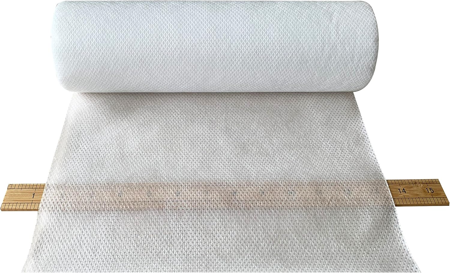 HimaPro No Show Cutaway Invisible Mesh Machine Embroidery Stabilizer Roll - Light to Medium Weight 1.8 Ounce(12 inch x 25 Yard) - Made of Embossed Nylon