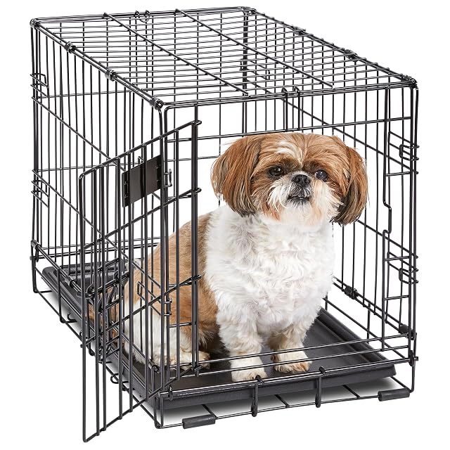 MidWest Homes for Pets - Jaula plegable de 59 cm iCrate para perros XS, una sola puerta con panel divisor…
