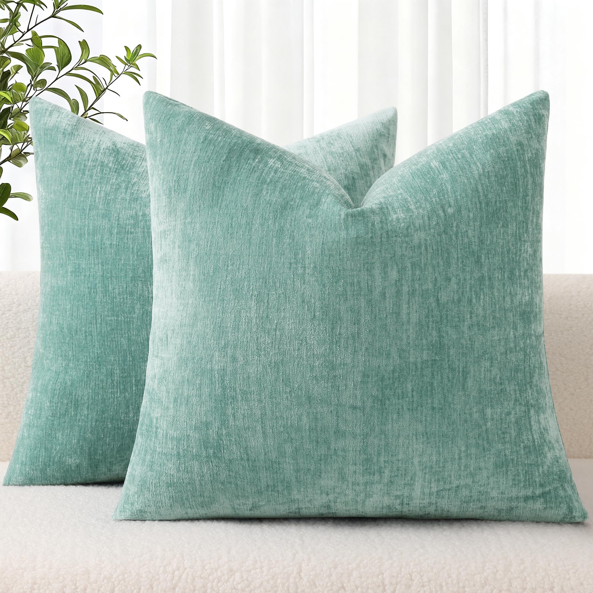 Chenille Textured Throw Pillow Covers