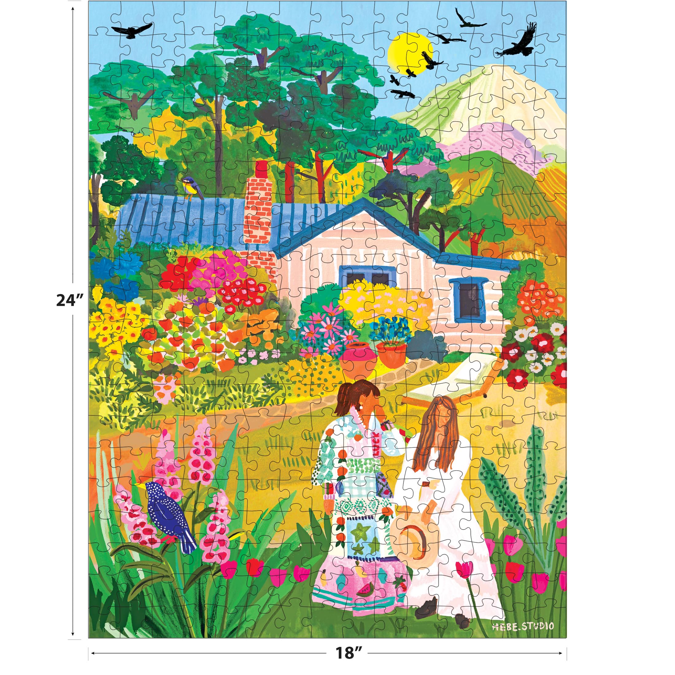 Amazon.com: RoseArt - Hebe Studio - in The Garden - 300 Piece