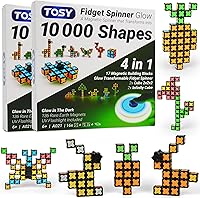 Vista 14 de TOSY Spinner Magnético Mini – 8 bloques, juguete 3 en 1: Spinner Fidget transformable, cubo infinito, cubo de rompecabezas 2x2, rellenos para Mini B