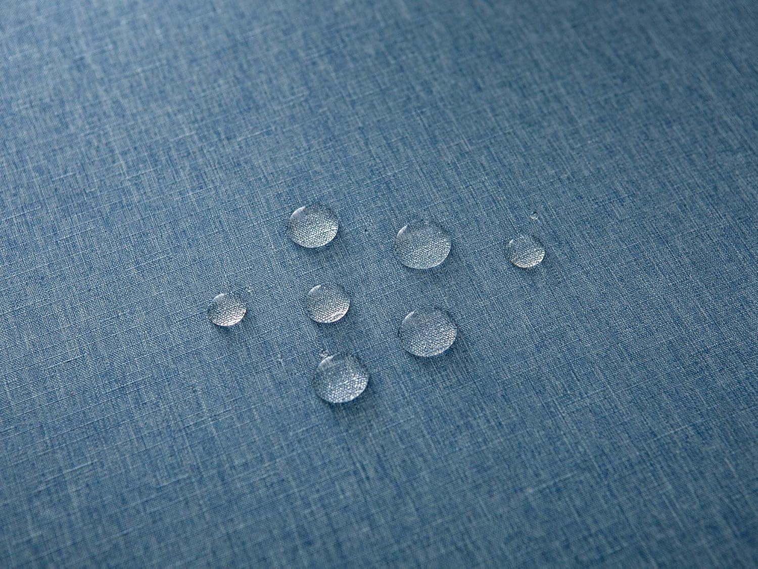 Buy 1 get 1 EHouseHome Faux Linen Tablecloth with Lace Trim - Waterproof/Spill Proof/Stain Resistant/Wrinkle Free/Oil Proof - for Banquet, Parties, Dinner,Wedding,Holiday,Water Blue Rectangle 60x120Inch