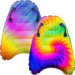 JAMBO Premium Inflatable Boogie Board for Beach, Pool or Water Slide, Nylon Fabric Swimming Boogie Boards, Pool Floats, Fun Pool and Beach Toys for Kids