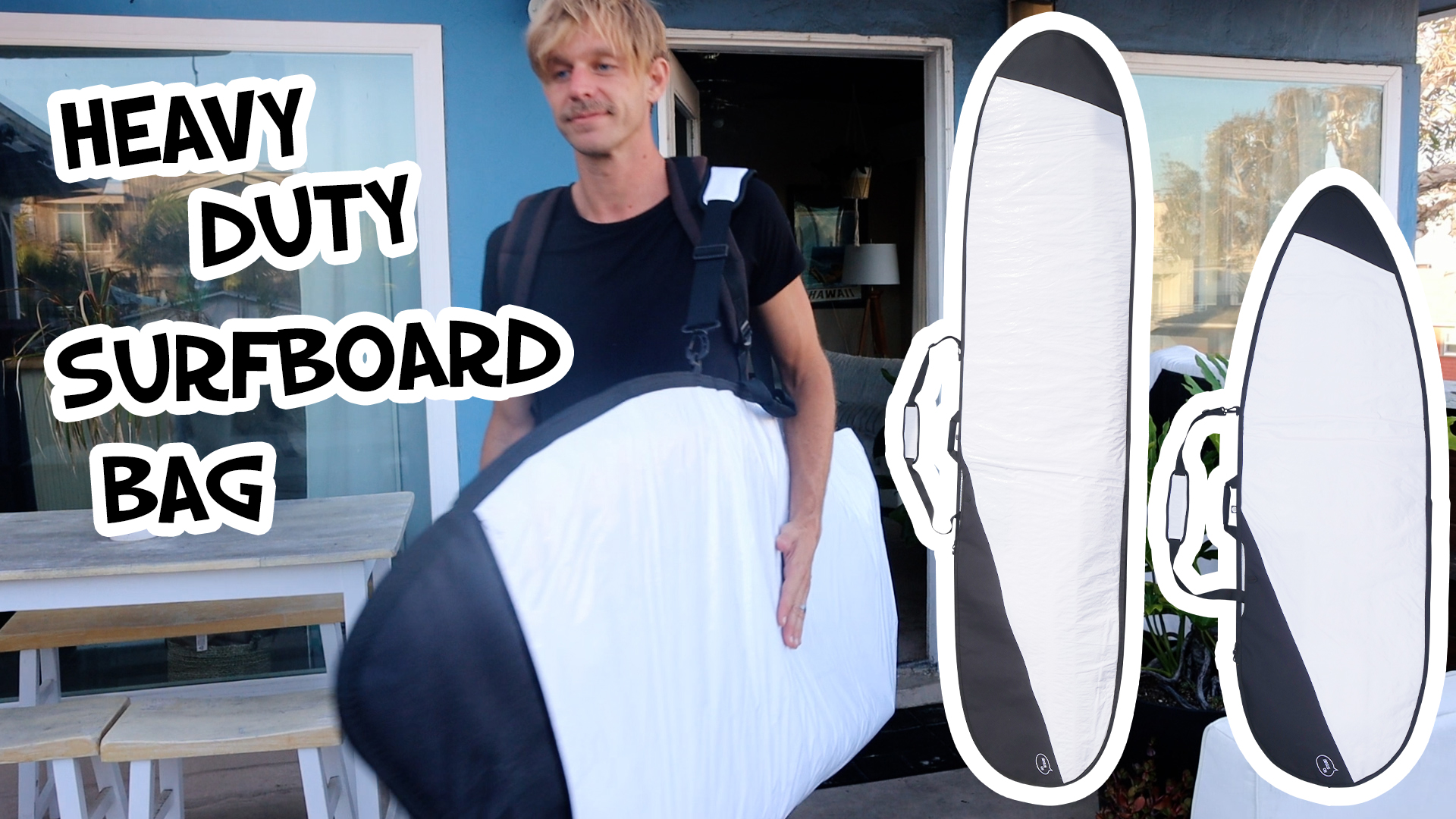 Amazon.com : Ho Stevie! Surfboard Bag - Zippered Daybag - Fits All