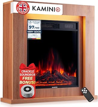 KAMINIO  Matti MODERN 32 Oak Electric fire and surround with heater