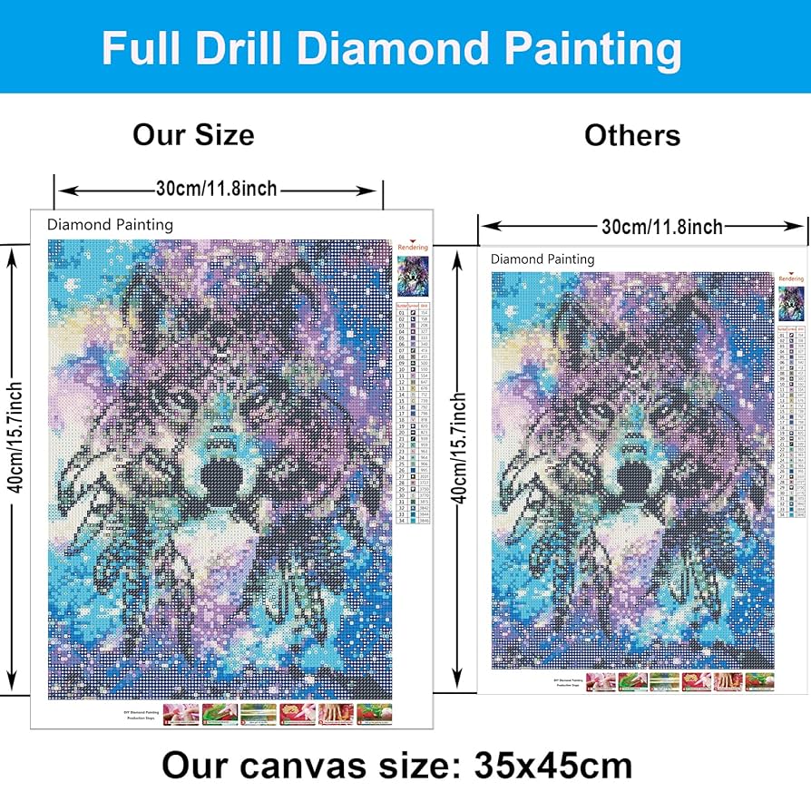 ダイヤモンドアートクラブ Dreaming with Wolves Dreaming with