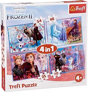 بازل 4 في 1 للأطفال من تريفل بتصميم من فيلم ديزني فروزن 2