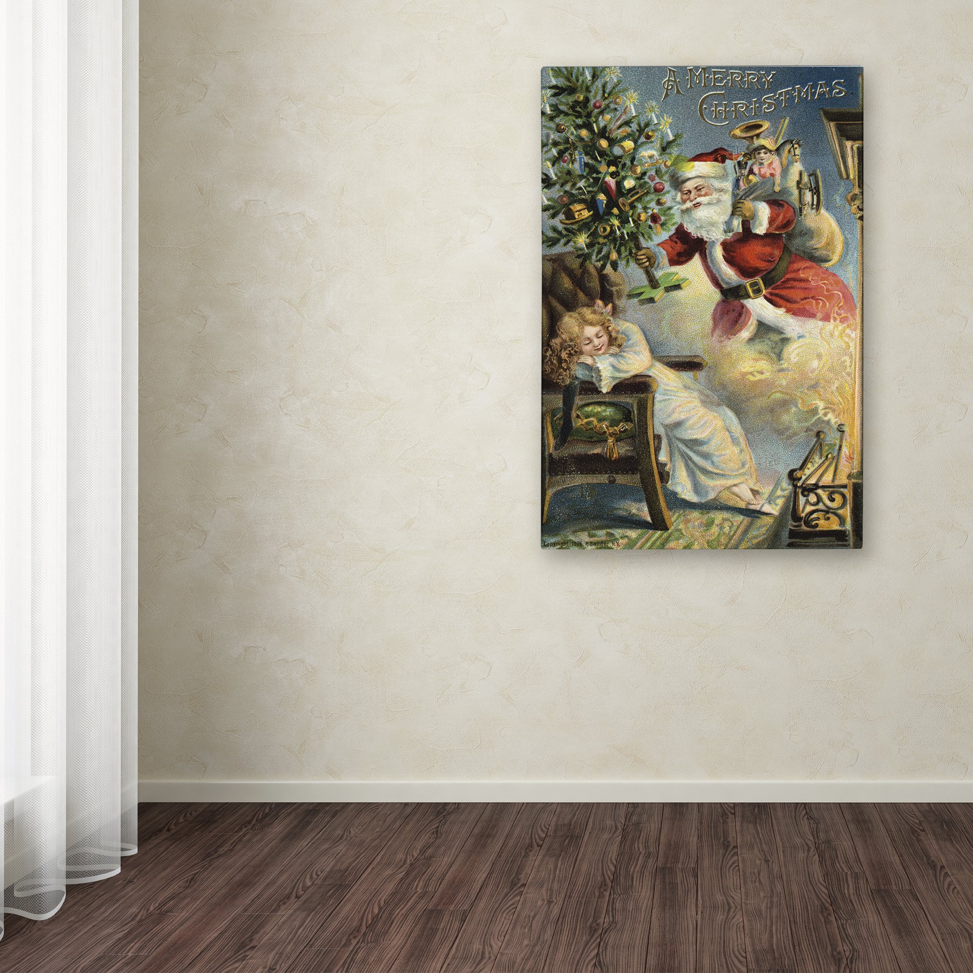 Amazon.com: Merry Christmas Santa by Vintage Apple Collection