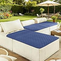 Vista 378 de gogobunny - Manta para perros y gatos 100% impermeable y de doble cara, funda suave para cama de mascotas, reversible, protege muebles, azul marino