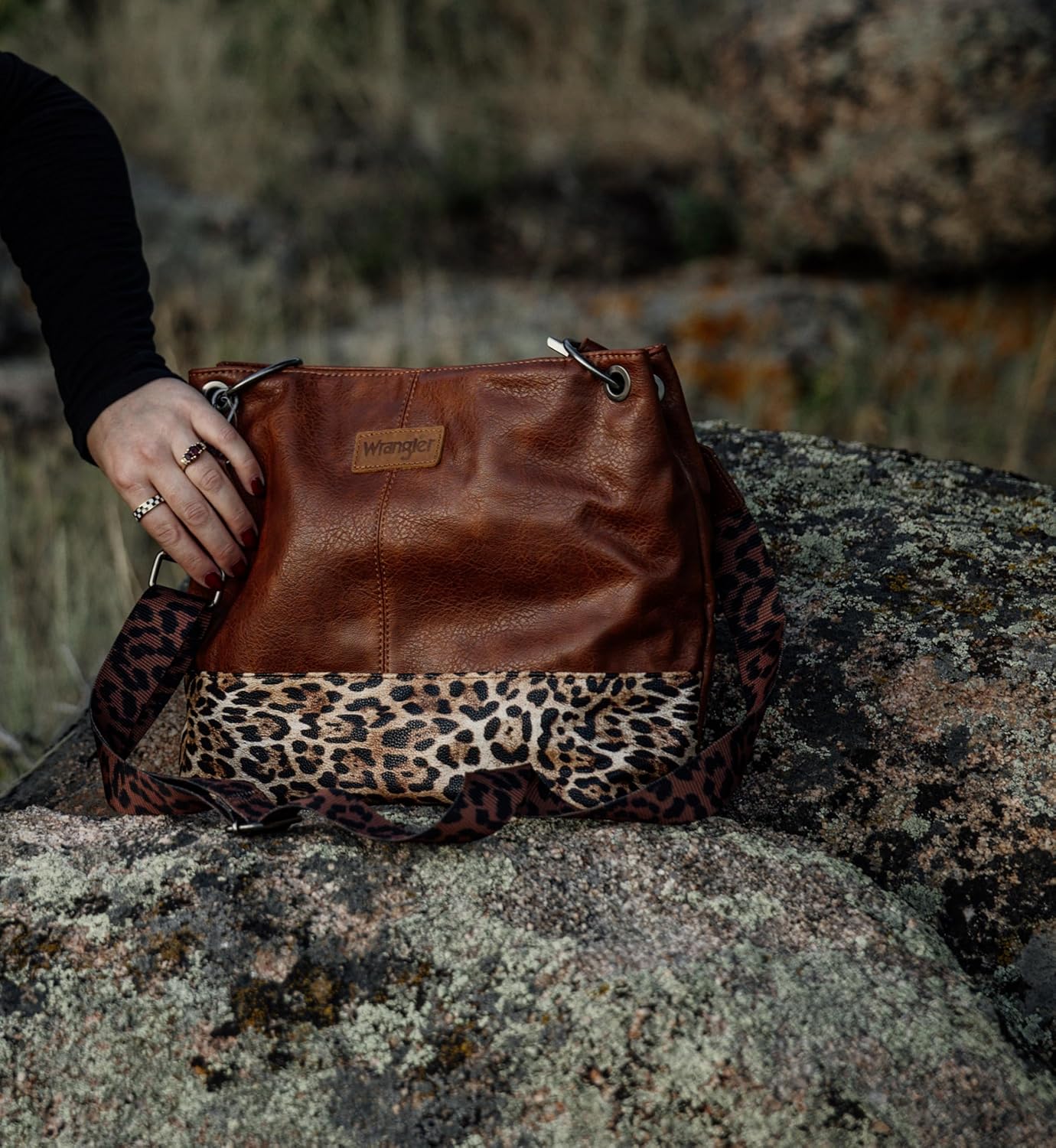 Wrangler Hobo Bags for Women Vegan Leather Top Handle Shoulder Purses and Handbags - Image 4