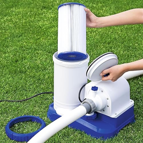 Miniatura 4 de Bestway Flowclear Filtro de cartucho de repuesto tipo IV o tipo B para piscina sobre el suelo con bomba de filtro de 2500 galones por hora (paquete