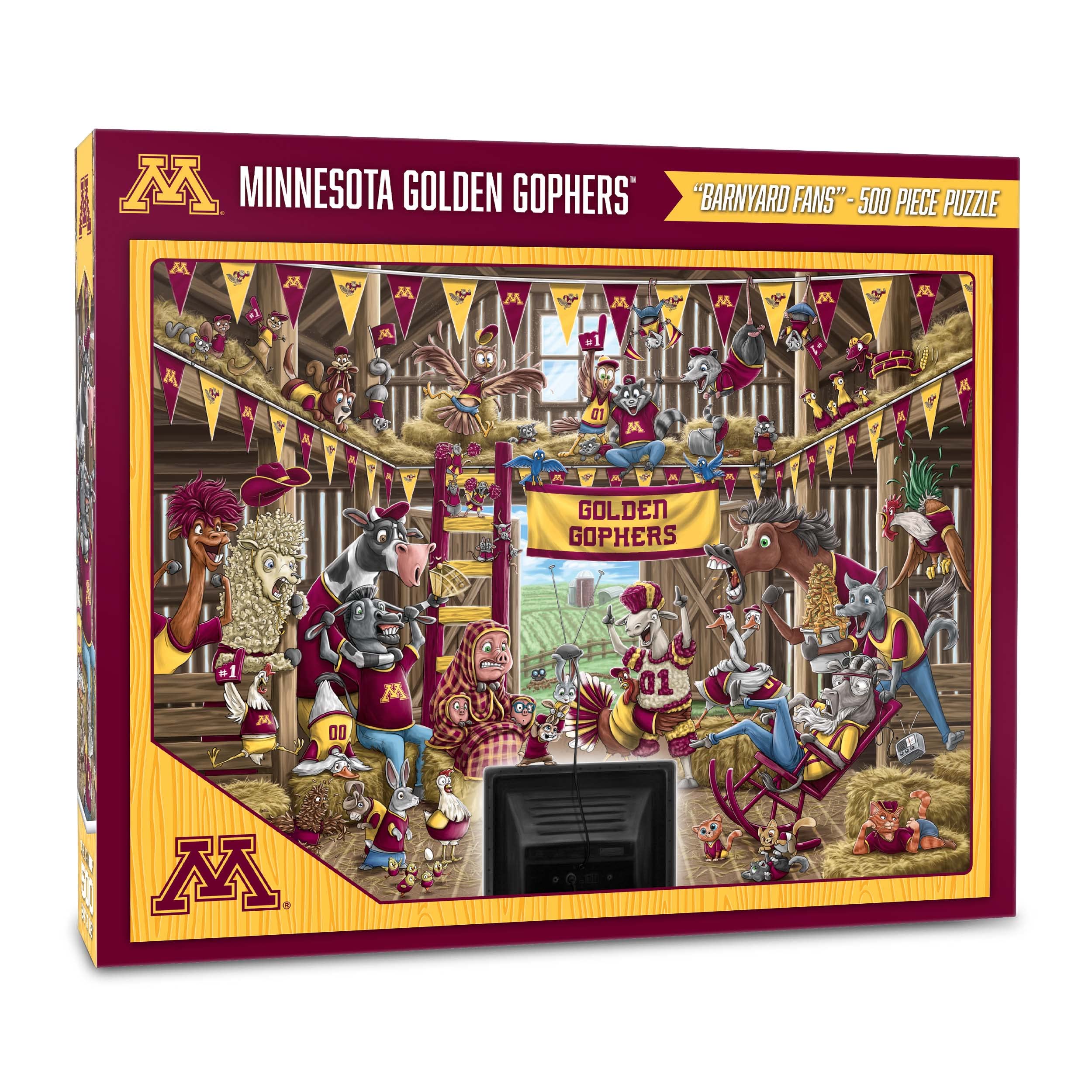 YouTheFan NCAA Barnyard Fans 500pc Puzzle