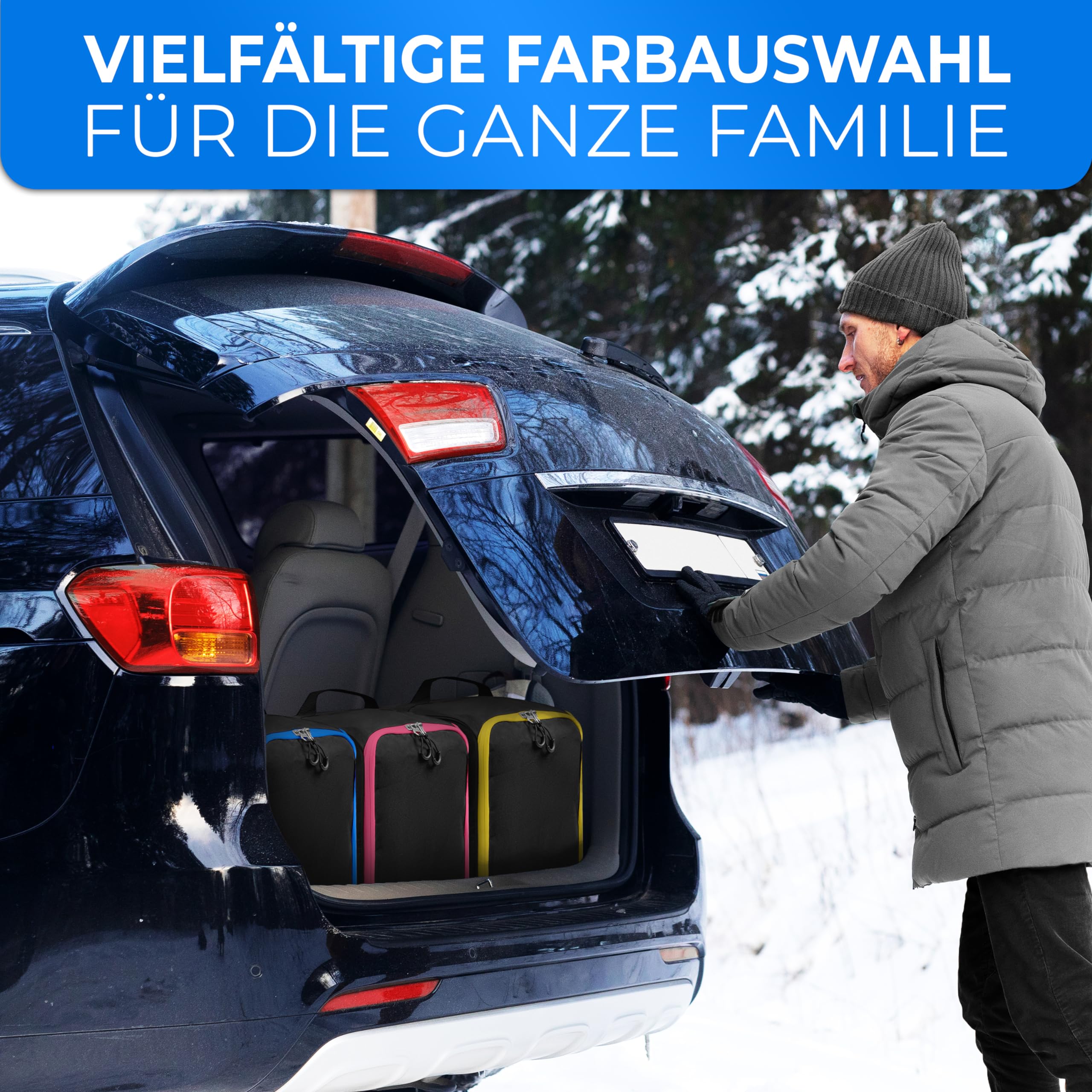 STYNGARD Skischuhtasche mit Helmfach und Stiefelfach [40 L] - Ski Stiefeltasche mit Umhängefunktion und Stauraum für Skizubehör - Tasche für Skischuhe Modell Zermatt
