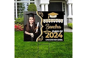 Personalized Graduation Yard Sign 2022 with Photo - Congratulate your Graduate in Style