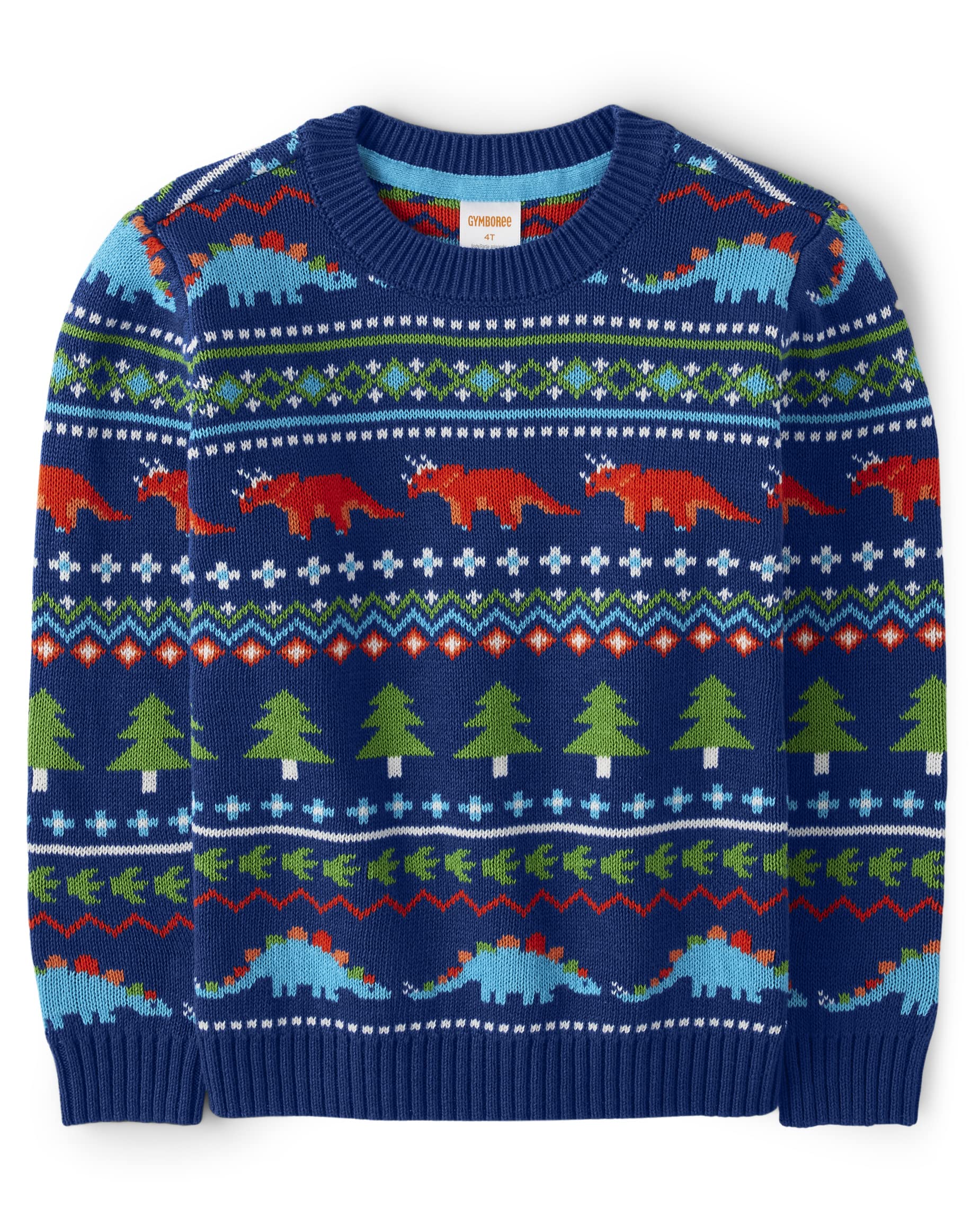 Gymboree Boys' and Toddler Embroidered Pullover Crew Neck Sweatshirt