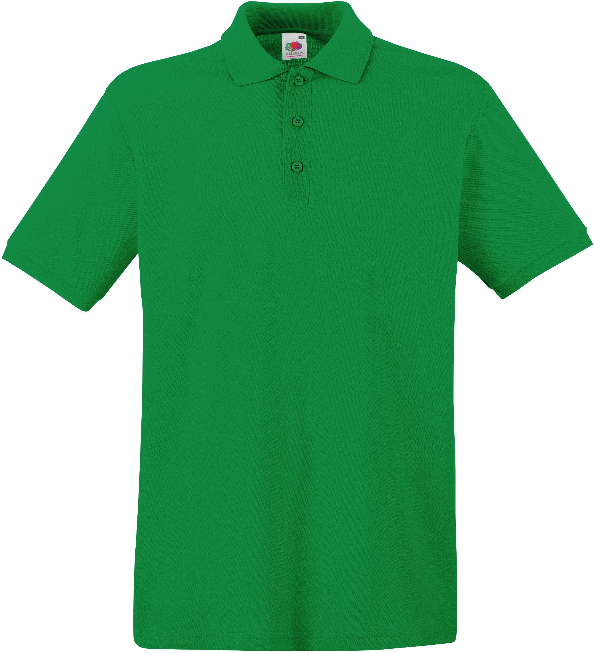 Fruit Of The Loom Men's Green (Kelly Green 518) Premium Polo Shirt, Xxl
