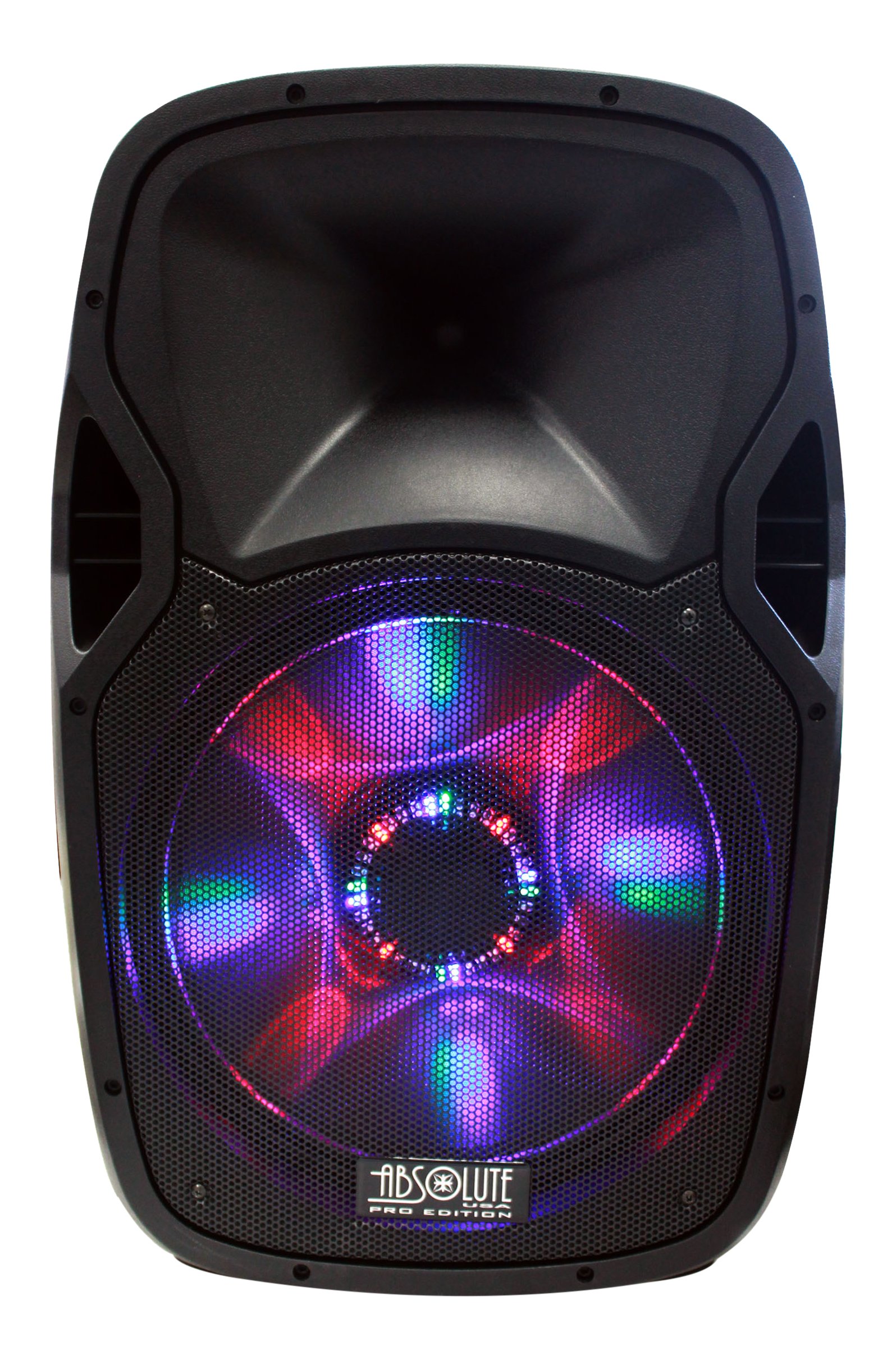 Absolute PRO Series USBAT3000 Professional 15" Full Rechargeable Battery Range, 2 Way Portable Active Speaker, 3000W P.M.P.O