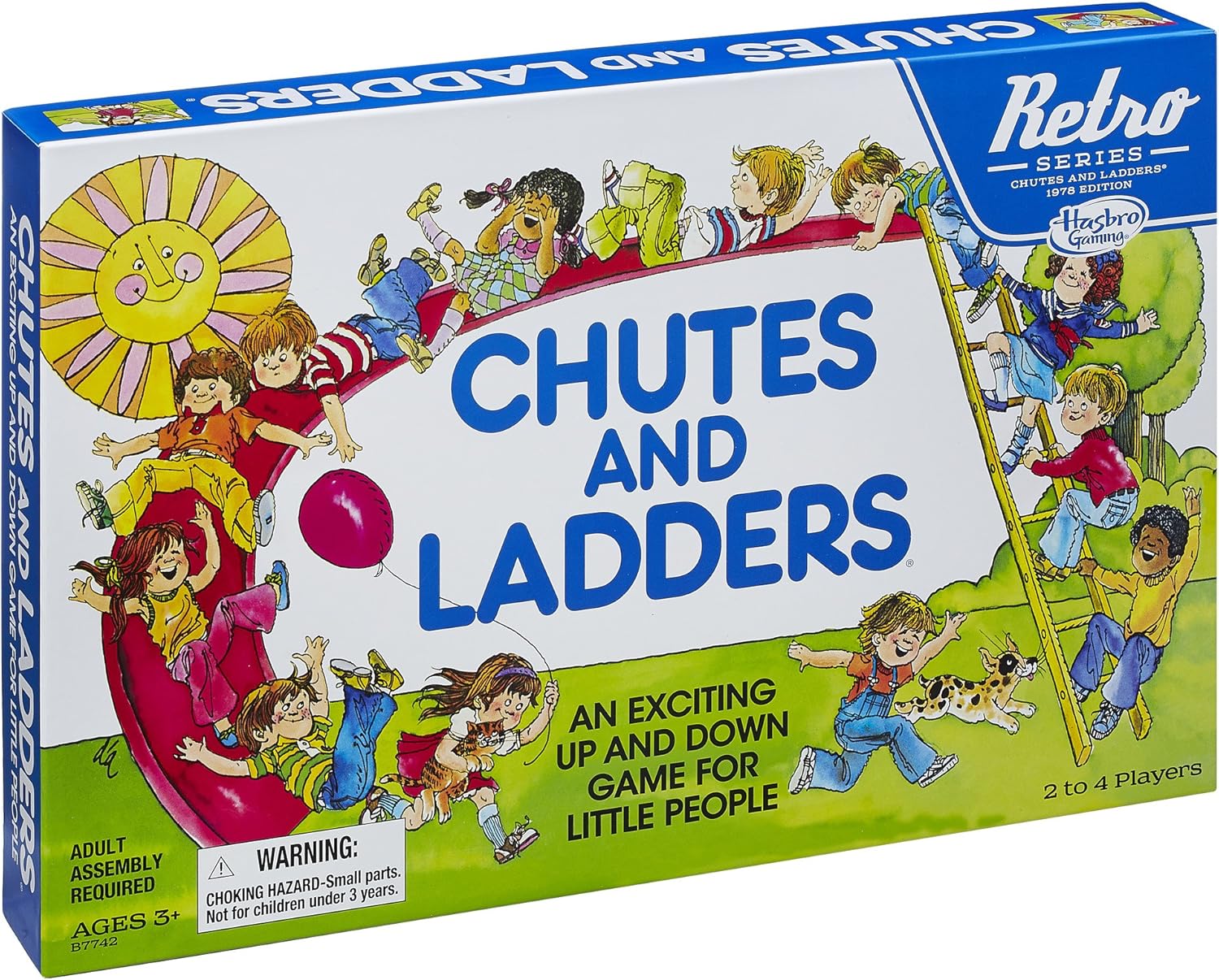Hasbro Gaming Chutes and Ladders Game: Retro Series 1978 Edition