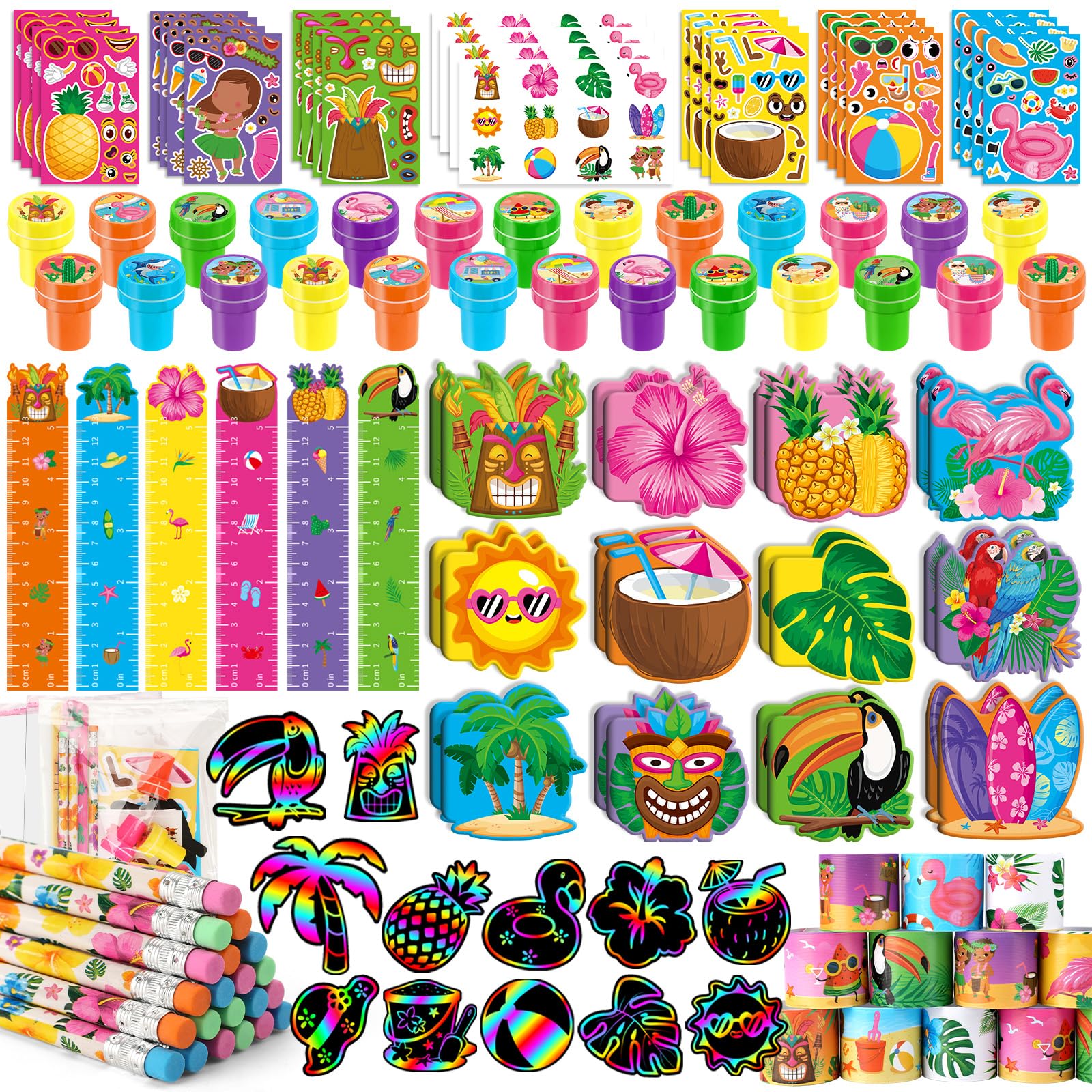  Hawaiian Creations アロハ親子3点セット Amazon.com: BenLouis 108Pcs Hawaiian Luau Party Favors Aloha