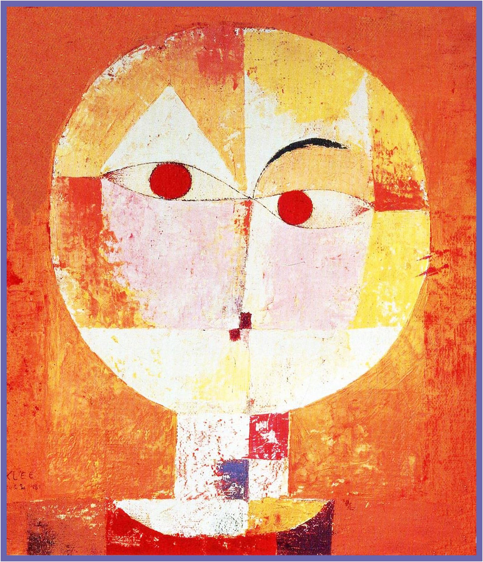 Orenco Originals Senecio Expressionist Artist Paul Klee Counted Cross Stitch Pattern