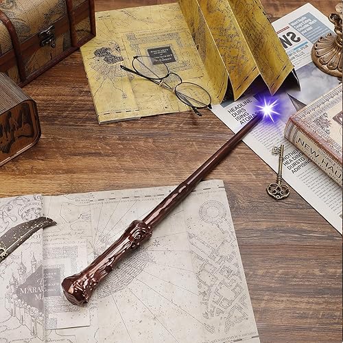 Miniatura 3 de EZVYAO Varita mágica iluminada con sonido Mago Bruja Juguete iluminador para fiesta de disfraces Cosplay 6 piezas, baúl