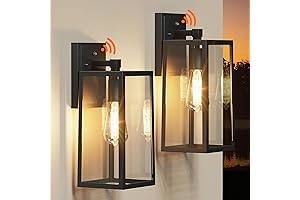 PARTPHONER 2-Pack Dusk to Dawn Wall Mount Garage Lamps