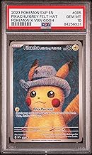 Graded 2023 PKM Scarlet & Violet Promos SVP EN FA Pikachu Grey Felt Hat #085 Van Gogh Black Star Promo Trading Card Game PSA 10 Gem Mint
