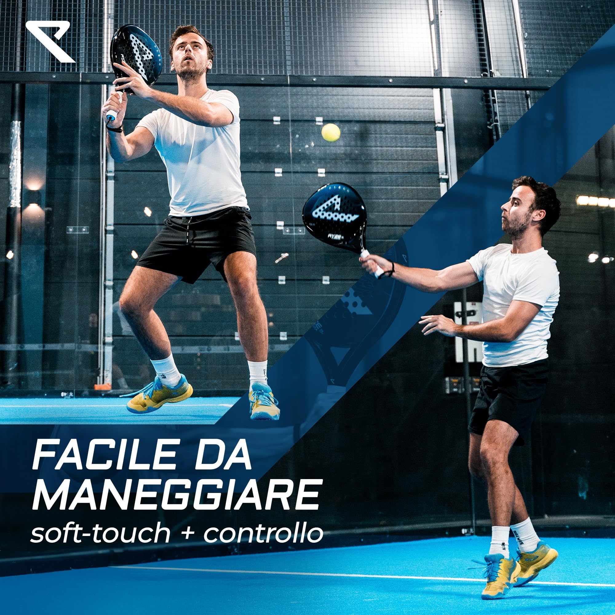 RYZE CHIMERA Racchetta da Padel - Fibra di Carbonio e Fibra di Vetro - Massima Controllo e Precisione - Struttura Leggera 360g con EVA-15 Flex - Padel Racchetta per Uomo e Donna - Custodia Inclusa