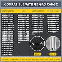 Vista 2 de WB03X24818 - Pomo de estufa de gas para estufa G-E - Perillas de estufa de acero inoxidable G-E para JGB645EEK1ES JGB660EEJ1ES JGB700EEJ1ES
