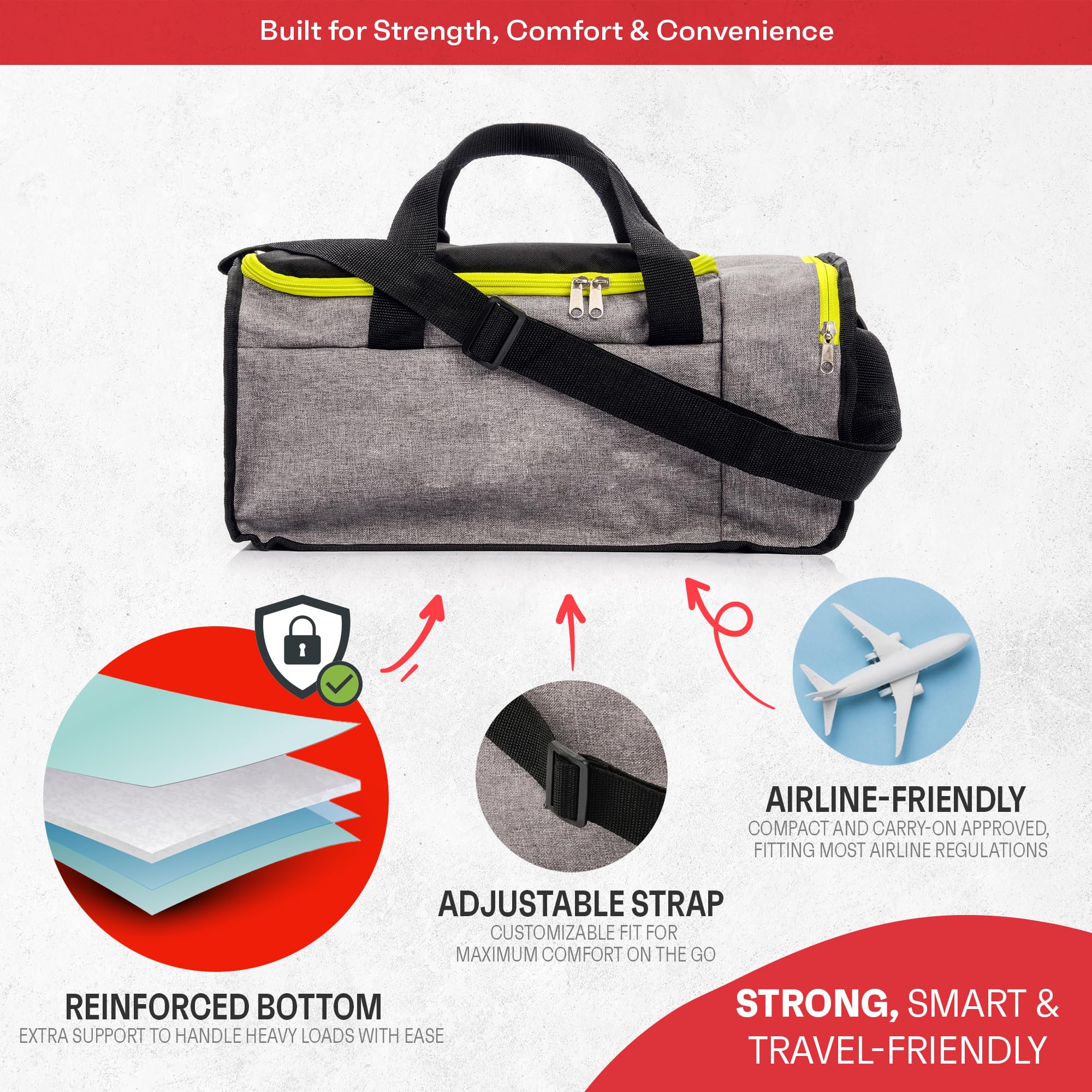 meteor 20 40 L Sporttasche - Kinder Badetasche Herren schwimmtasche Schultertaschen Reisetasche Urlaubstasche klein Fitnesstasche Riementasche Schule Taschen Kindertaschen - 5