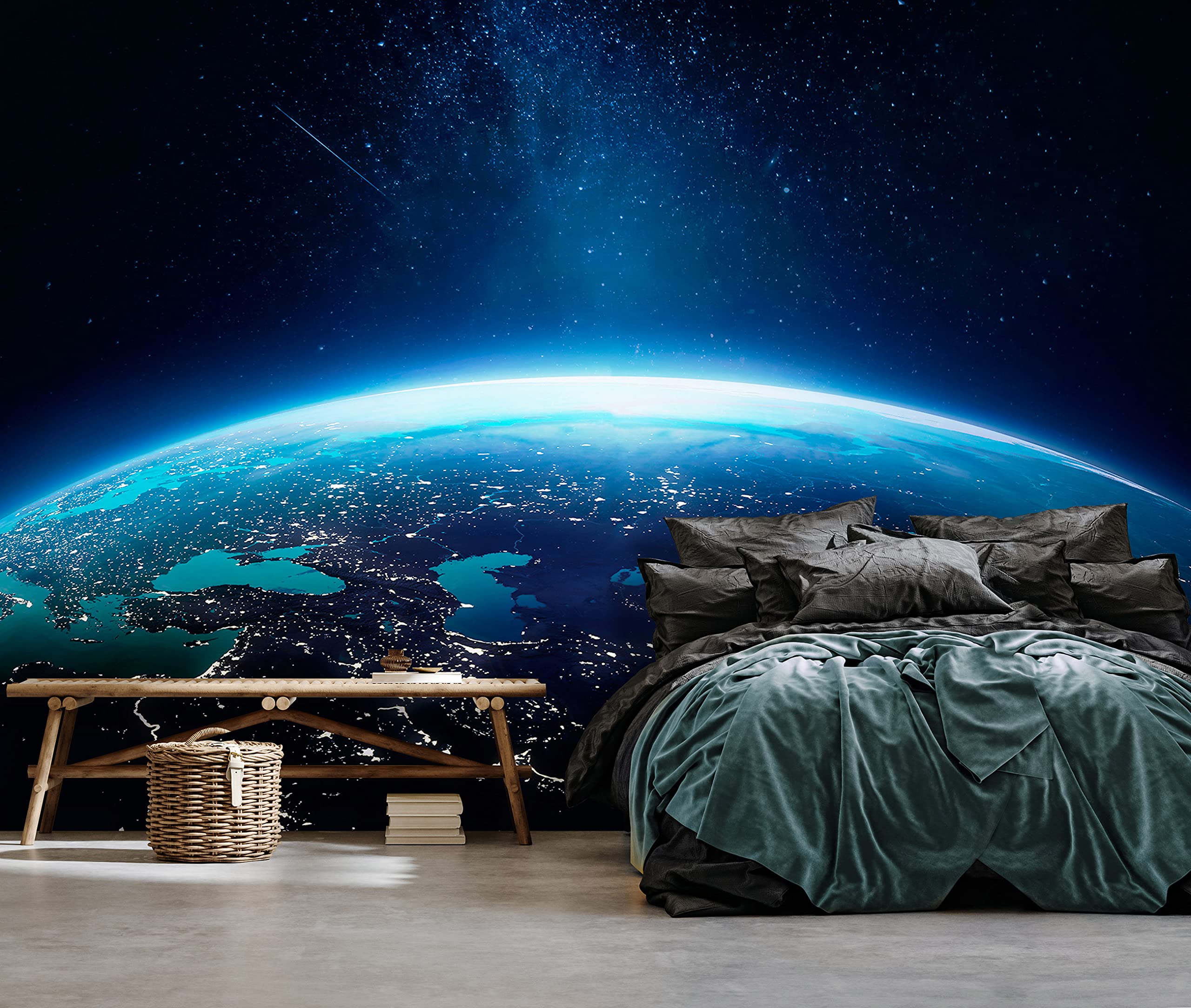 WallArena - fototapeta z włókniny Kosmos, 208 x 146 cm - fototapeta - tapeta do salonu sypialni - tapeta z włókniny tapeta ścienna efekt 3D - wraz z klejem - gwiazdy