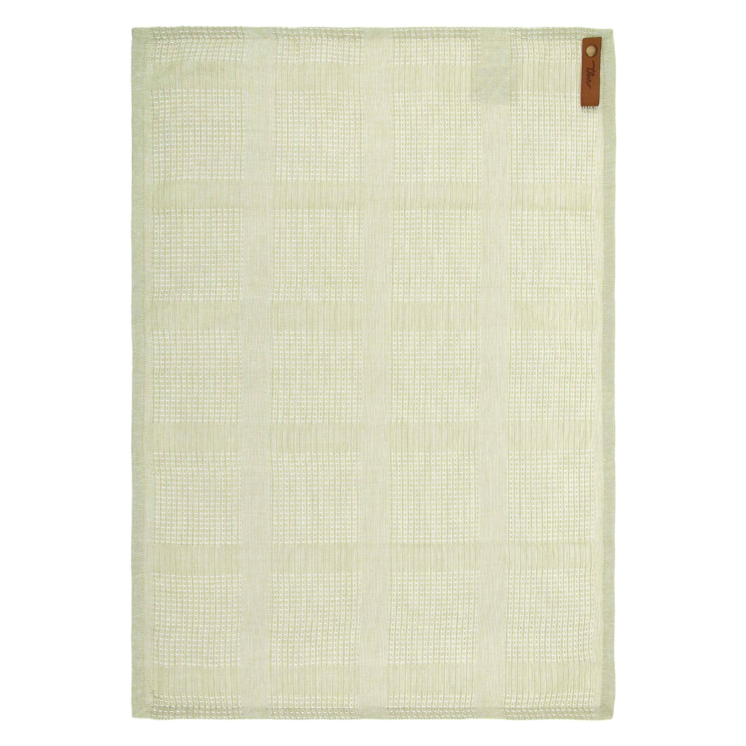 THUN Set 4 strofinacci con scatola in legno, 100% cotone, Collezione Country Bloom, scatola 40 x 60 cm; strofinaccio 60 x 100 cm