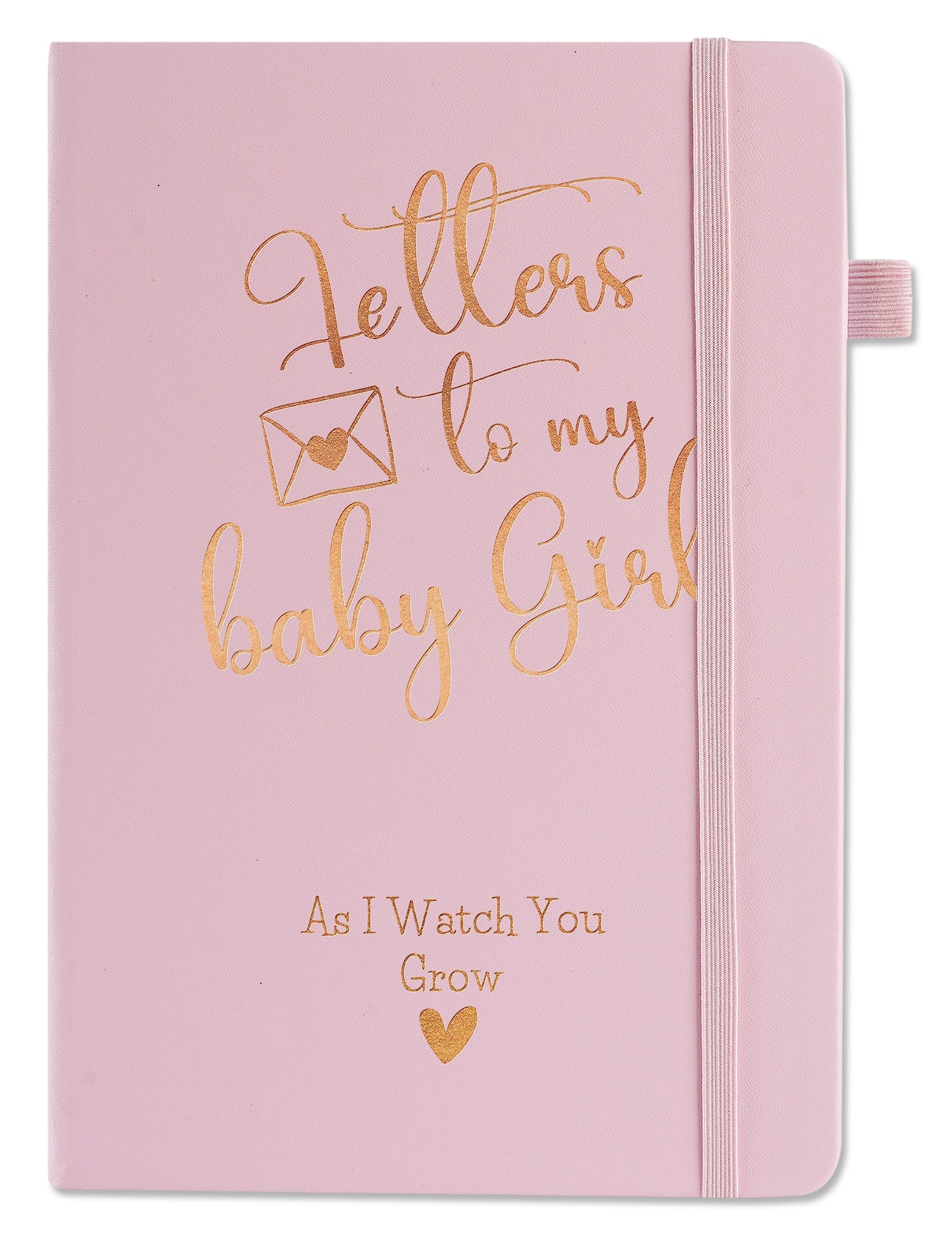 New Mom Gifts for Women Notebook Gifts, Funny Gift Keepsake Idea for New Mom, Baby Shower, Christmas, Birthday, A5 - Letters to My Baby Girl