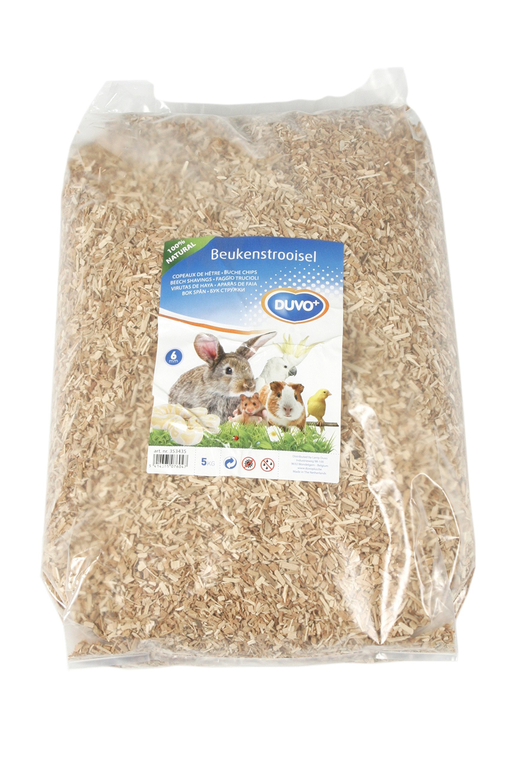 duvoplus, Copeaux de hêtre 6MM - 5KG, Oiseaux, Oiseaux