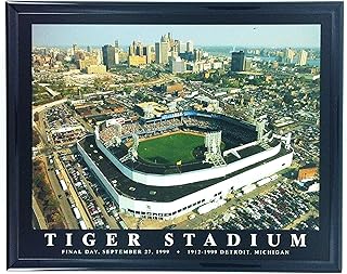 Detroit Tigers Stadium Final Day Framed Aerial Photo F7533A