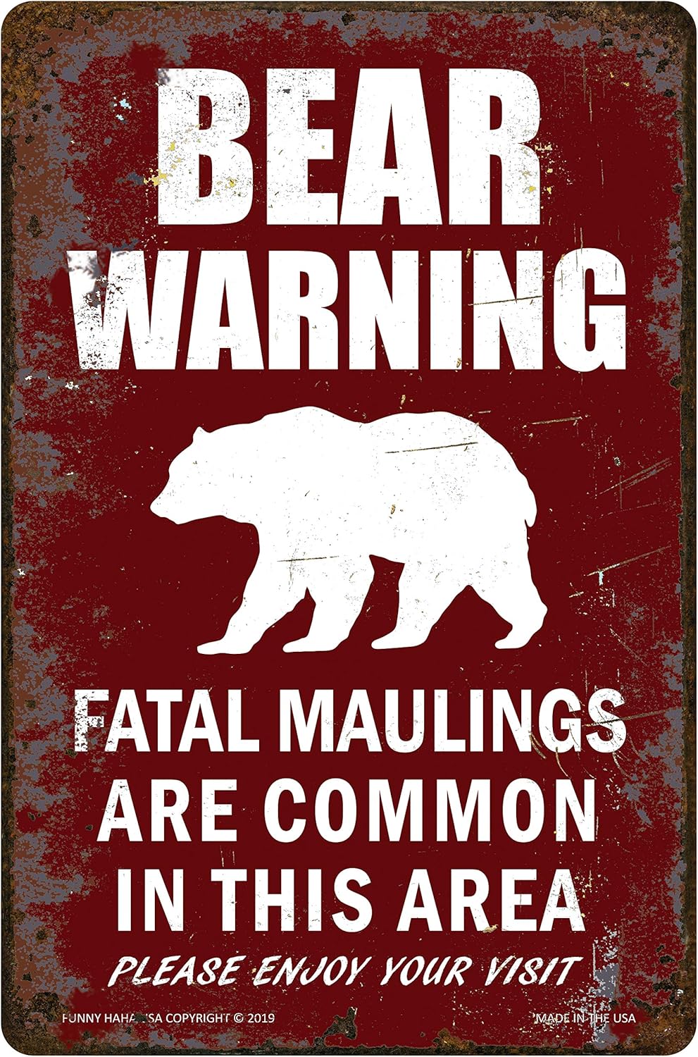 Bear Warning Sign