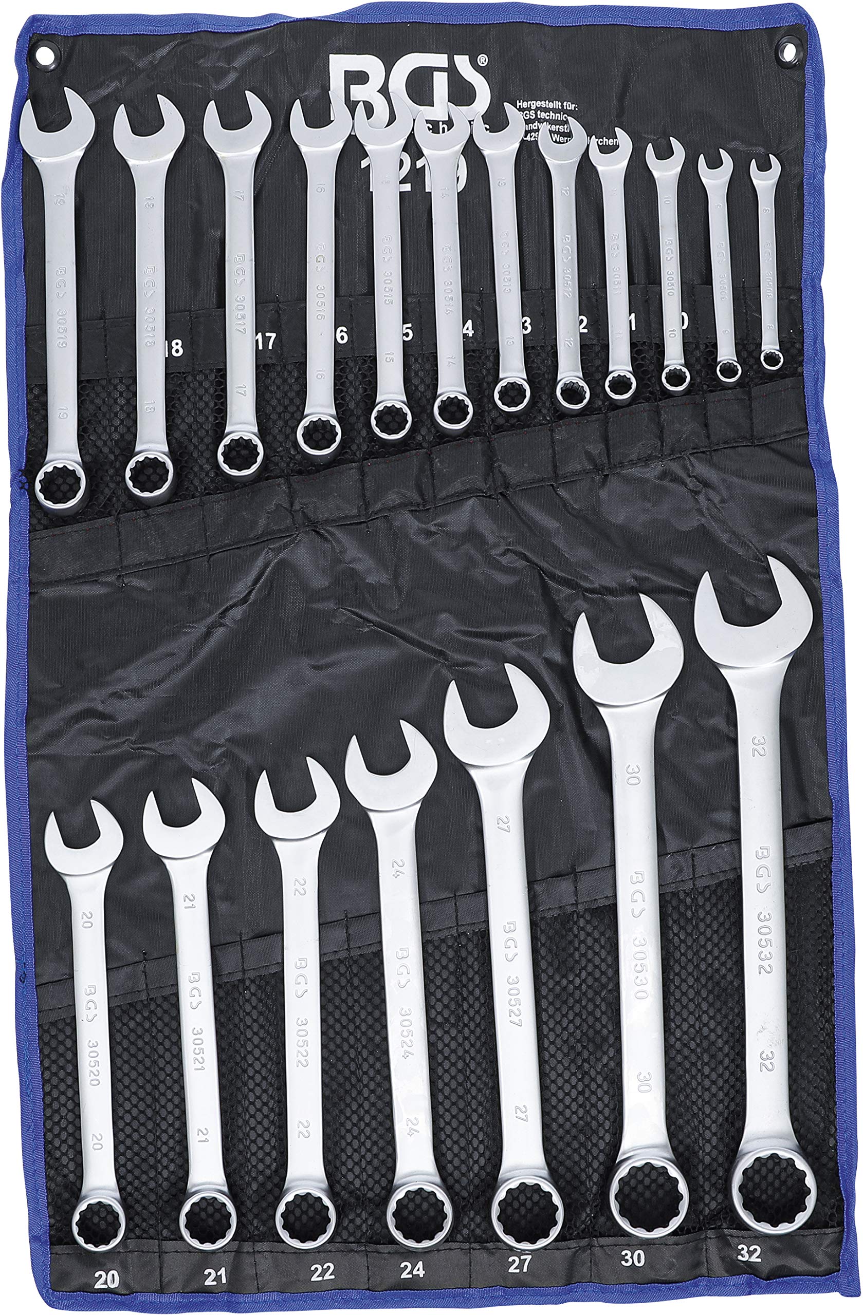 BGS1219 | Combination Spanner Set | 8-32 mm | 19 pcs.