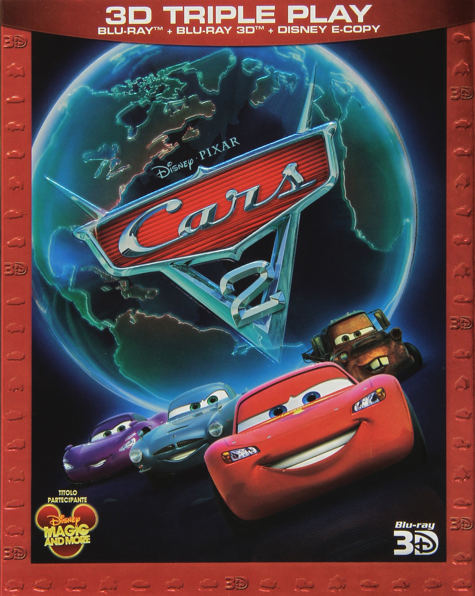Amazon.com: Cars 2 (3D) (Blu-Ray+Blu-Ray 3D+E-Copy) [Italian  