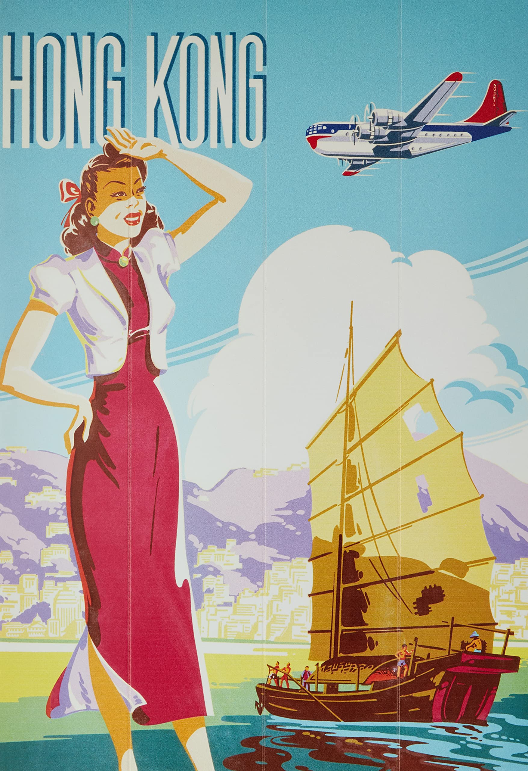 Piddix (Hong Kong 40 x 59cm Wooden Wall Art