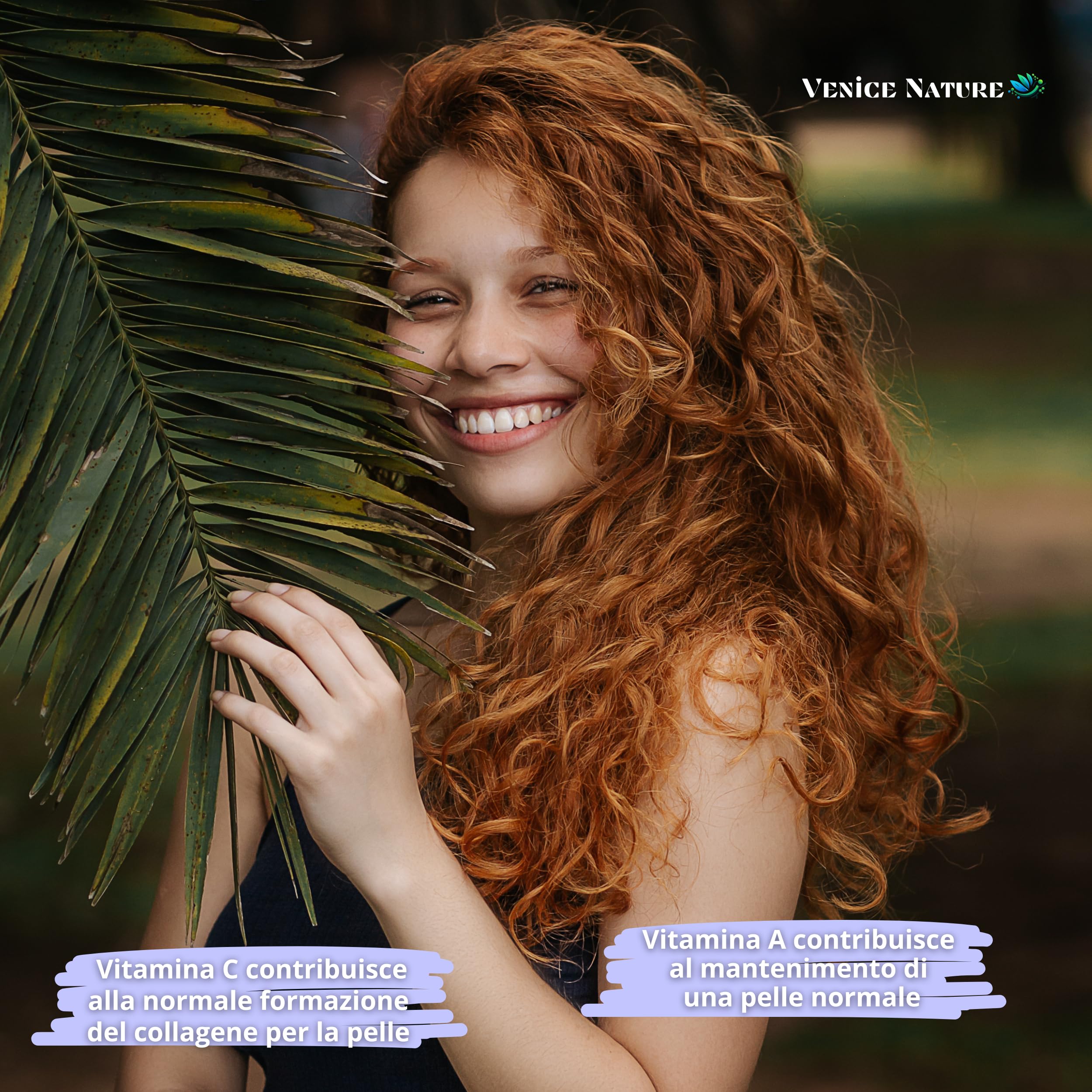 Collagene e Acido Ialuronico - Collagene Idrolizzato con Acido Ialuronico Coenzima Q10 + Vitamina C + Magnesio, Vitamina A - B6 - Collagene Completo Integratore - Collagen Venice Nature