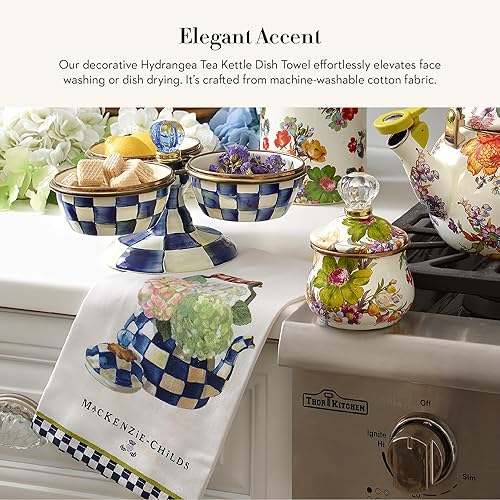 Miniatura 2 de MACKENZIE-CHILDS Toalla de Cocina de Algodón, Linda Toalla de Cocina Decorativa para Limpieza y Decoración del Hogar, Juego de 1, Hervidor de Té de