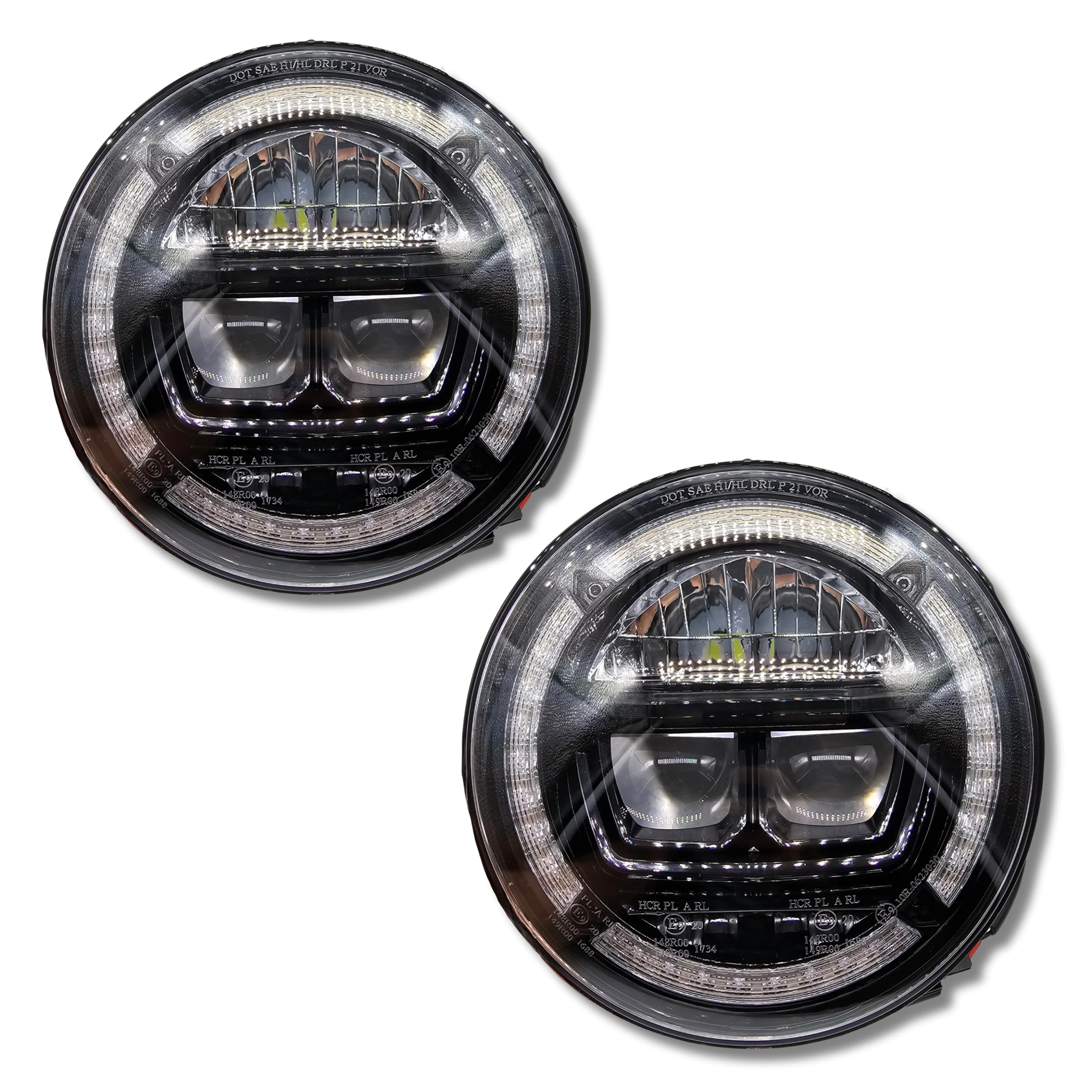 Faro LED Homologado de 7 Pulgadas multifunción con luz de posición, intermitencia, cruce y largas. Compatible con Motos, Nissan Patrol, Jeep, Toyota, Suzuki y Más (2)
