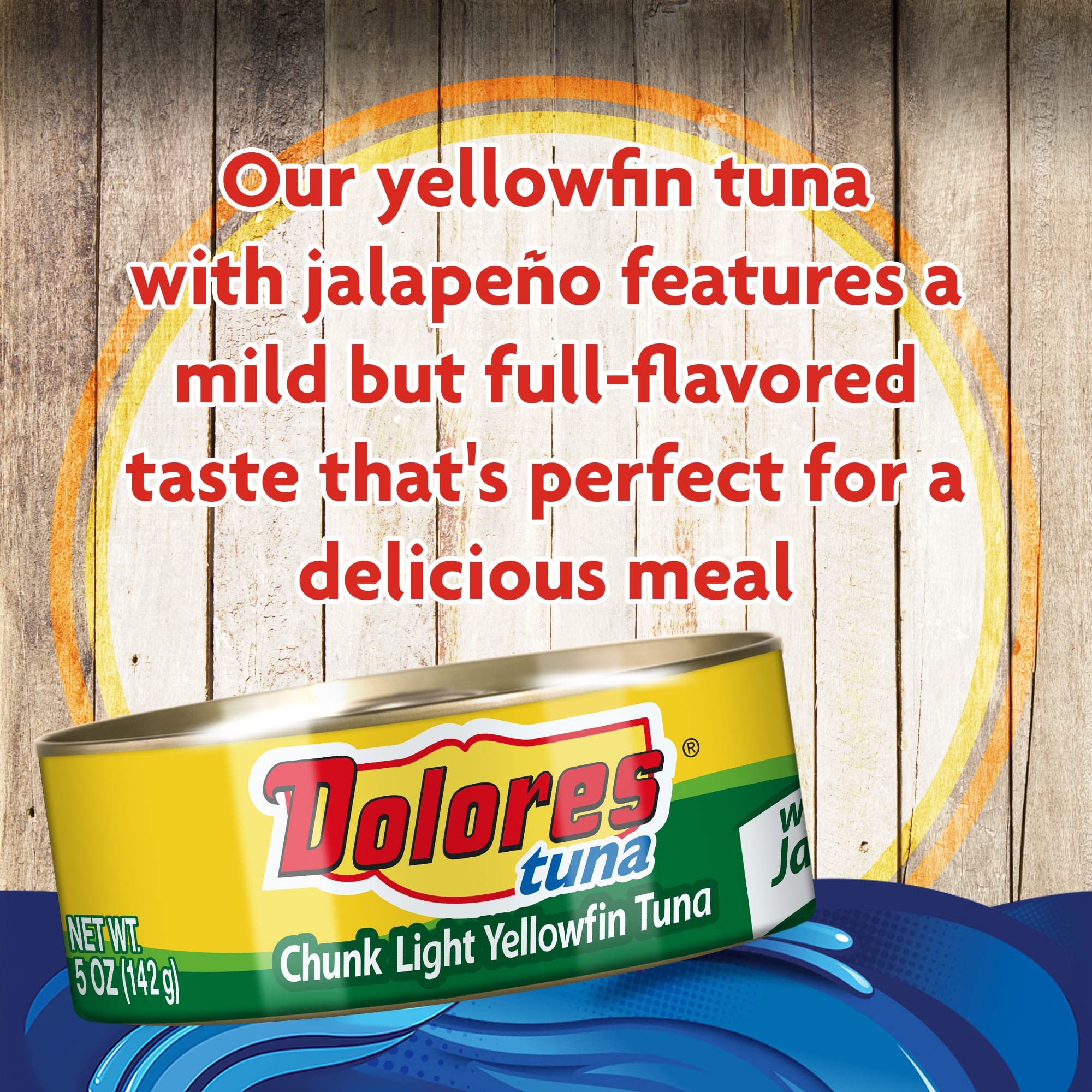 Dolores Yellow Fin Tuna with Jalapenos, 5 Ounce
