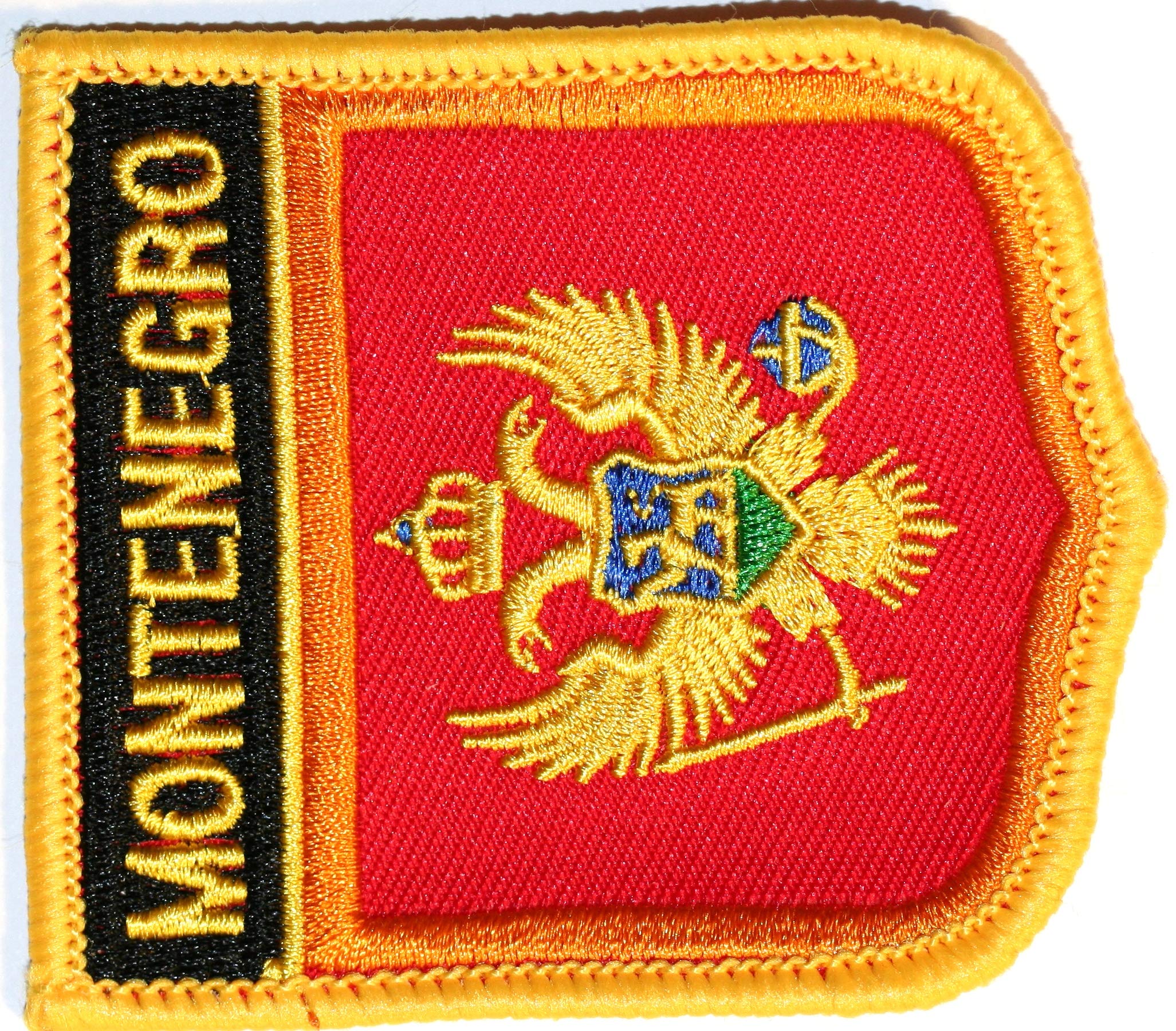 Montenegro Embroidered Shield Flag Patch