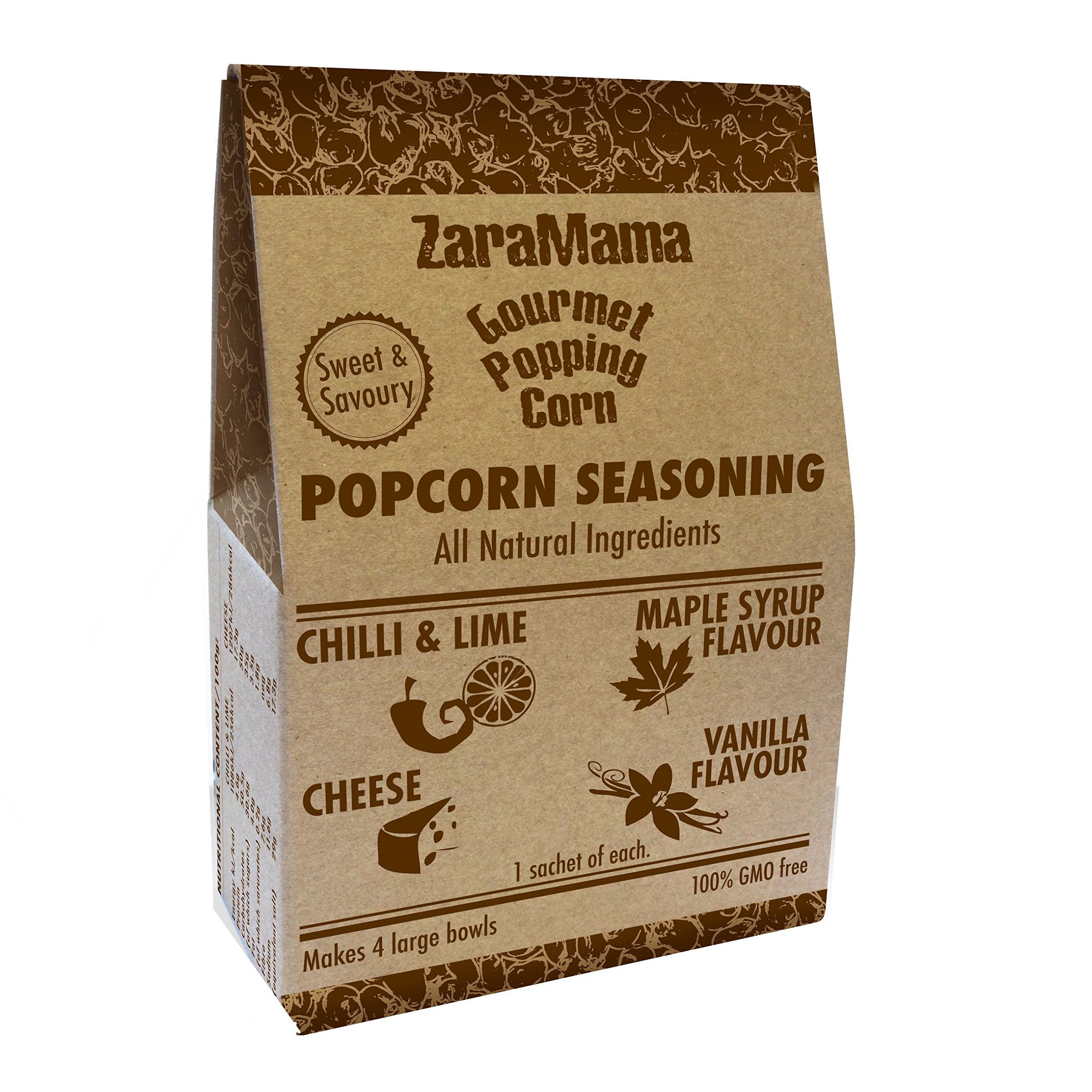 ZaraMama Popcorn Seasoning Box Gift Set (6 x 90g Popping Corns
