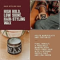 Vista 2 de 18.21 Man Made Producto de peinado para el cabello, 2oz. Aroma original de tabaco dulce en cera con acabado de bajo brillo