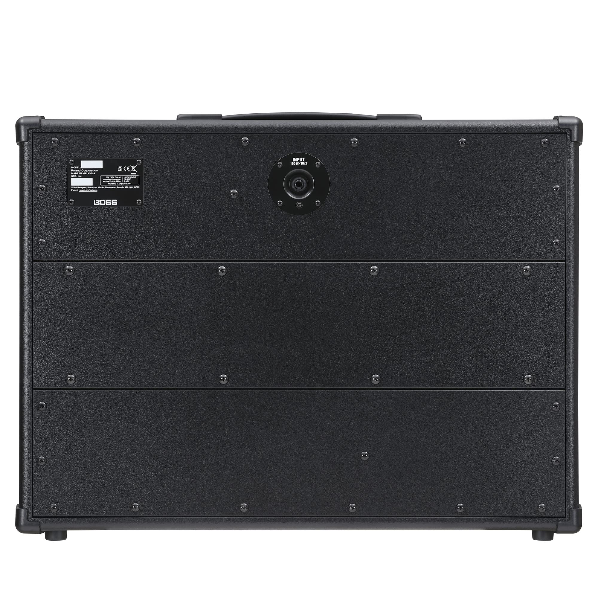 BOSS Katana Cabinet 212 WAZA, Special Edition Katana Lautsprecher-Cabinet mit 2 x 12'' Waza-Lautsprechern, Abgestimmt auf den Katana-Artist MkII Head, 4x12er-Setup durch Stapeln von Zwei Cabinets