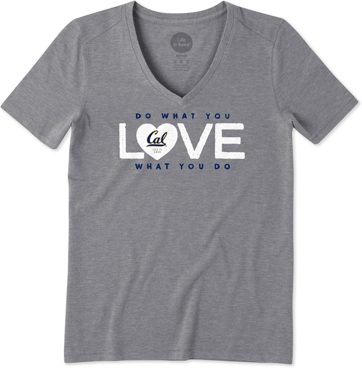 Life is Good NCAA Womens Women's Cool Vee Dwyl Heart
