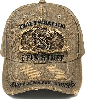 Snapback Hats for Men Funny, Retirement Gifts, Distressed Baseball Cap