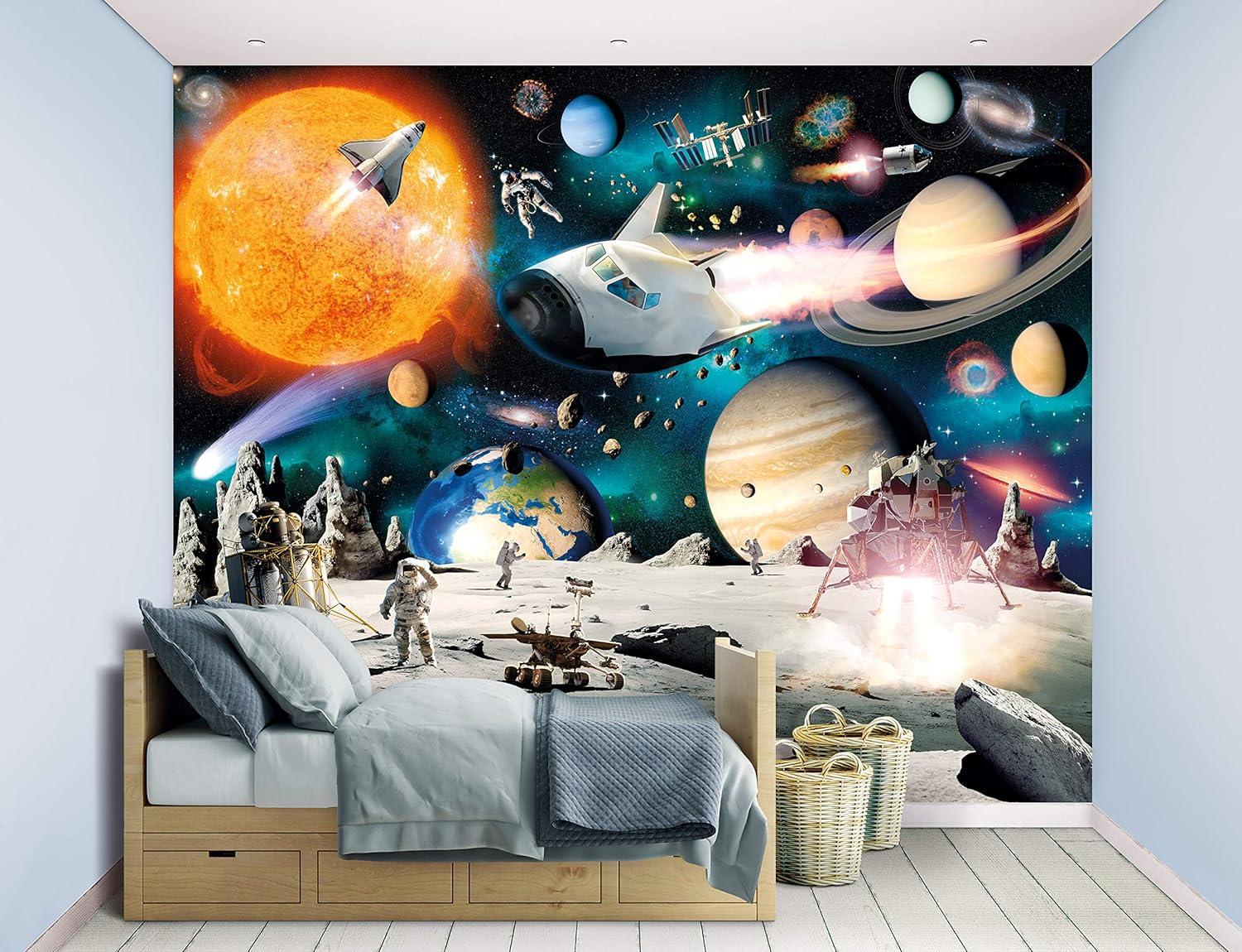Space Wall Mural Amazon.de Baumarkt